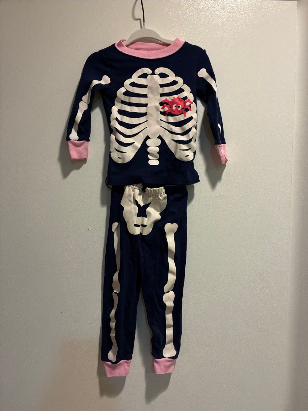 Halloween Girls Skeleton Pajama Set 18-24 months